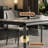 Home modern rectangular dining table and chairs