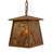 Rustic Lodge 1 - Light Rust Lantern Pendant