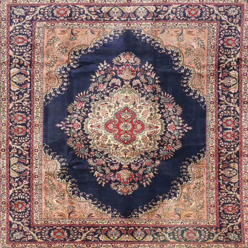 Tapis traditionnel brun/rouge/noir Hoellein, Rond 4 pi