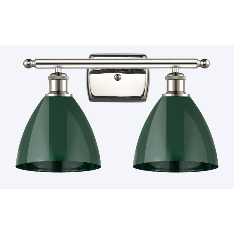 Schiavone - Nickel poli - Éclairage pour meuble-lavabo, Red / Polished Chrome