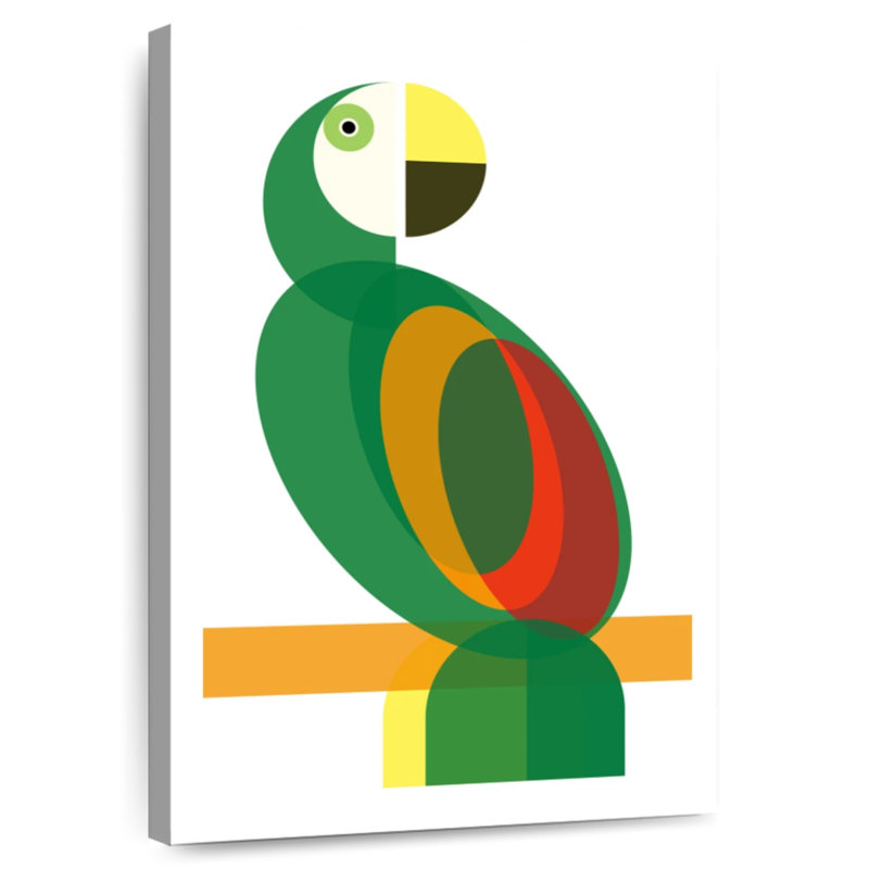Ashelle Geometric Parrot, 30" H x 20" W