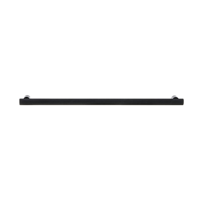 Matte Black "Elite" T-Bar Fluted Drawer Pull
