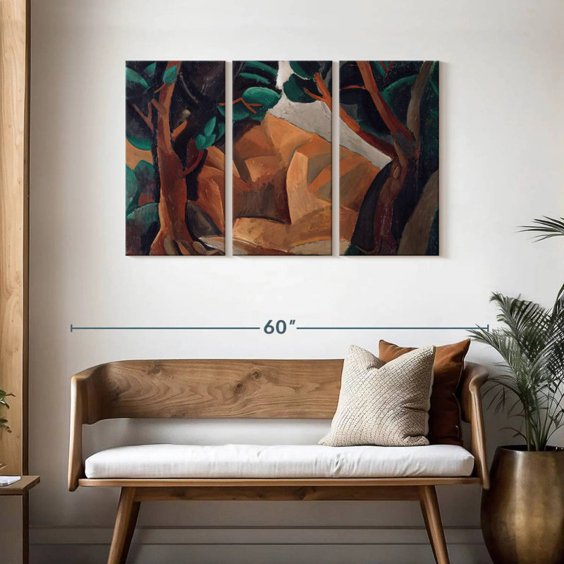 Avery Landscape With Two Figures, 28" H x 45" W