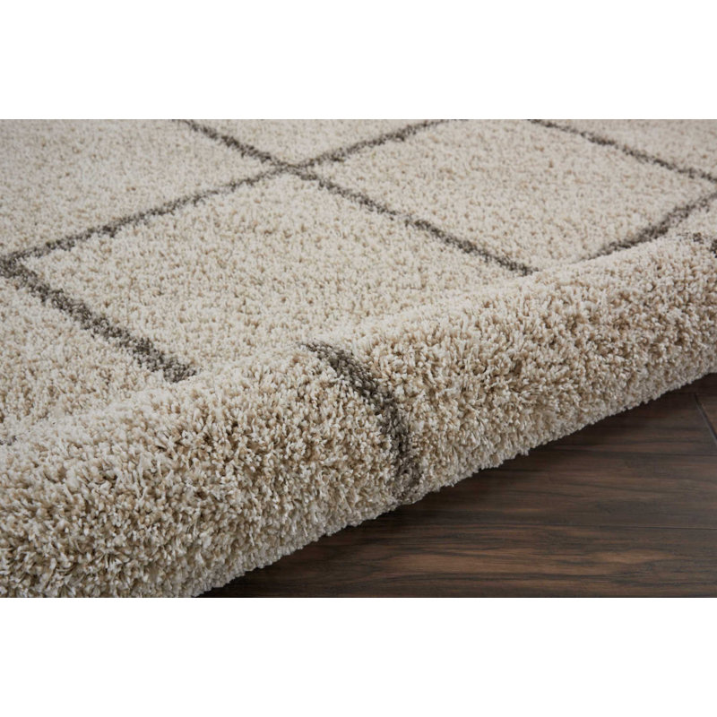 Yaresly Geometric Indoor Rug, Round 8'2"