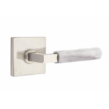 Select - Terrazzo Round Passage (Hall & Closet) Door Lever with Square Rosette