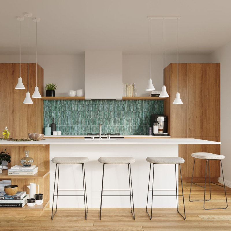Caracas 3 - Light Cone;Kitchen Island;Cluster Pendant, White