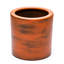 Pot de fleurs en ABS à réserve d'eau de 19,8 cm (7,8 po) - Brun foncé, peint à la main. Magnifique pot de jardin de 20 x 20 cm (8 x 8 po).