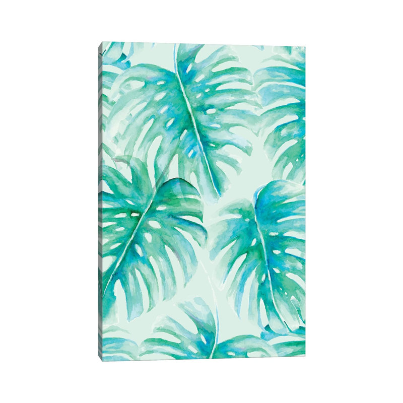 Paradise Palms by Jacqueline Maldonado - Wrapped Canvas Print, 20.32 cm H x 30.48 cm W