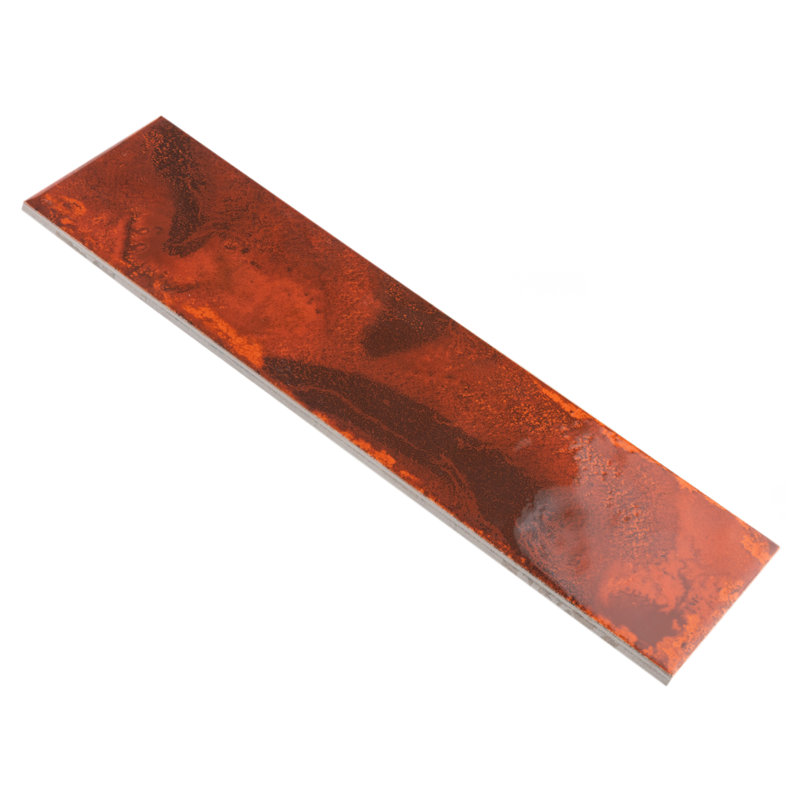 Luca 3" x 12" Ceramic Tile, Red