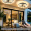 Ventilateur de plafond en cristal 20 "avec lumière DEL à intensité variable-129700343