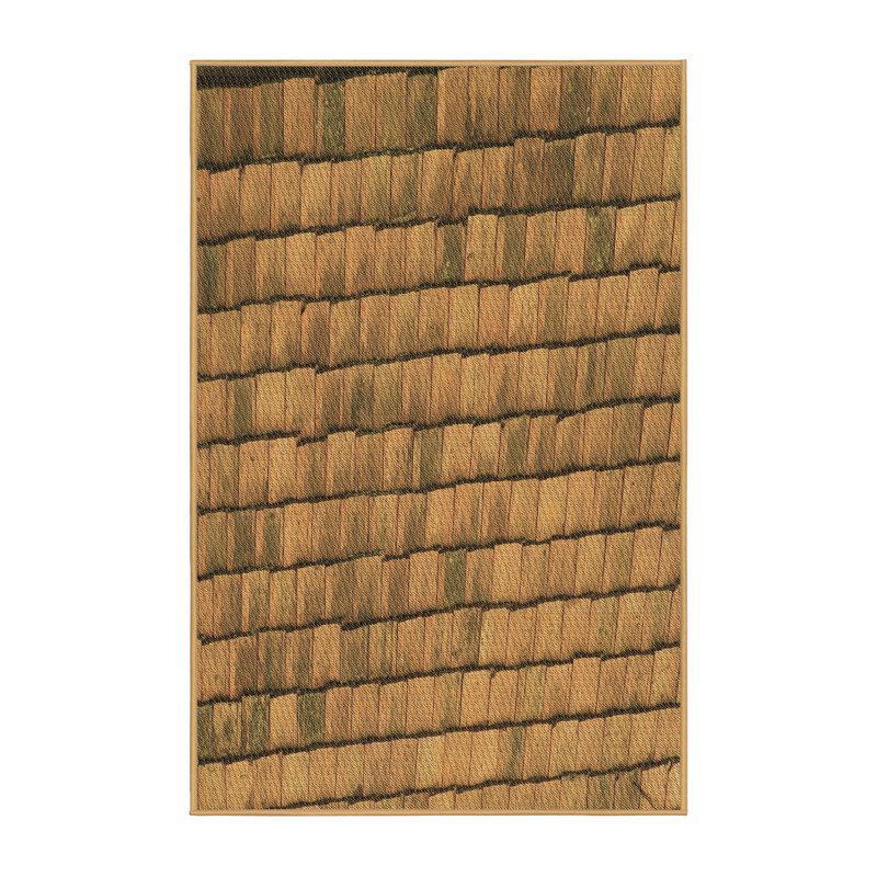 Tapis en laine ocre, Rectangle 2 pi x 3 pi