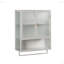Armoire murale moderne à deux portes en verre avec rangement fermé à deux niveaux-105708254
