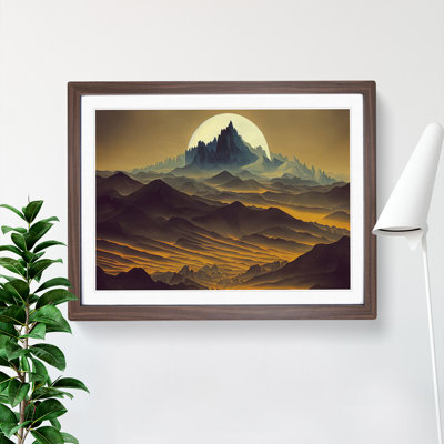 Pure Mountain Landscape - Single Picture Frame Painting