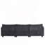 Canapé 3 places en tissu chenille profond-601297865