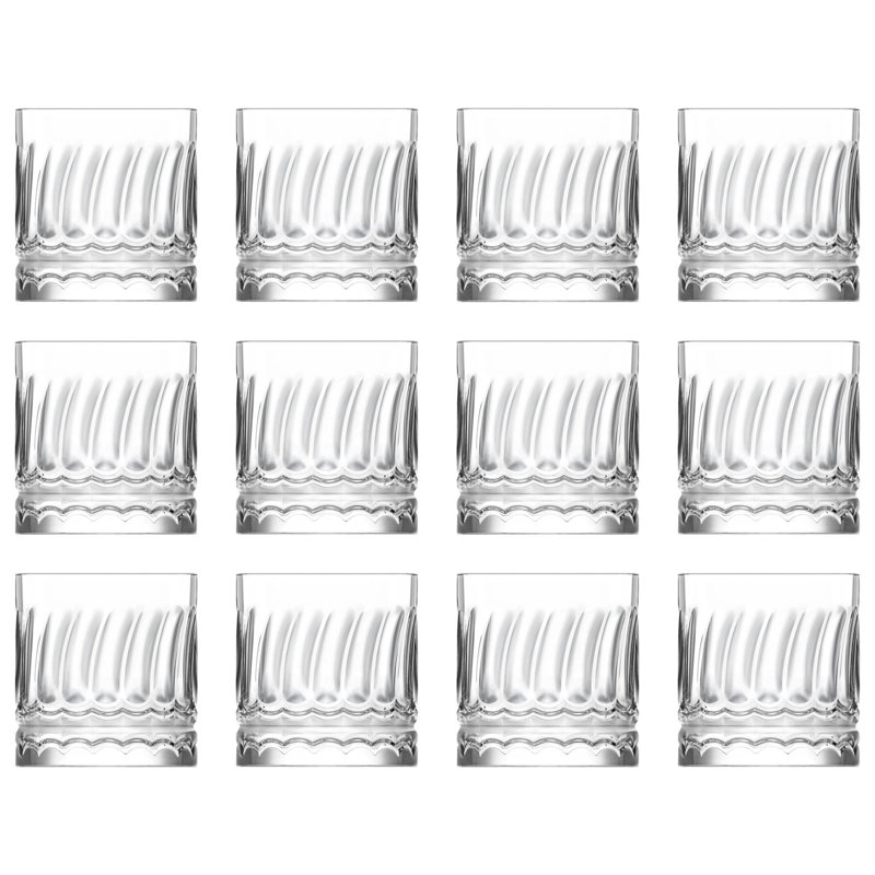 LAV Wave Whisky Glasses - 330ml, 12