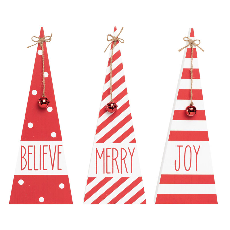 Christmas Tree and Christmas Phrases Decorative Accent