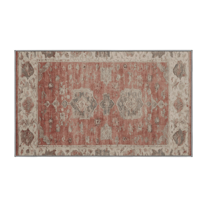 Tapis gris soyeux et moelleux, Rectangle 4 pi x 6 pi