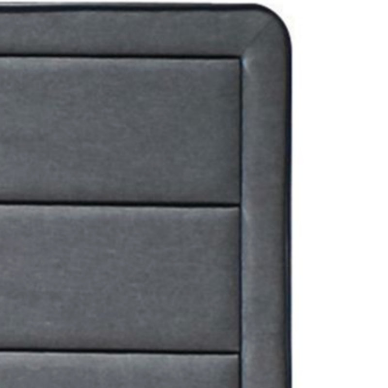 Commode en tissu gris clair Valda avec cinq tiroirs spacieux pour des solutions de rangement modernes et élégantes