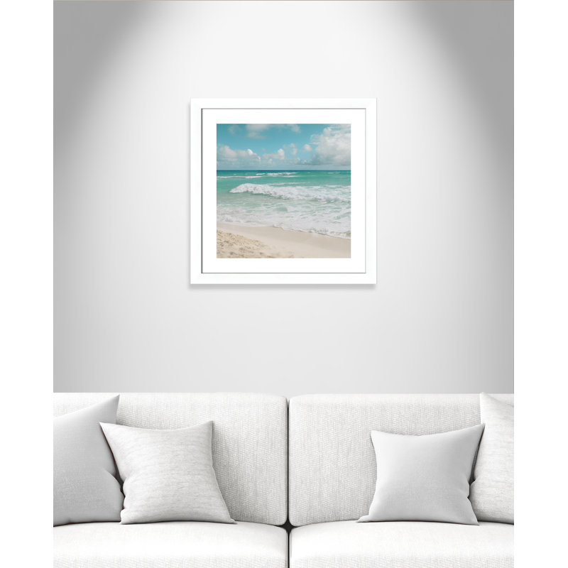 Fresh Waters - Photographie avec cadre photo, H 25 po x l 25 po x P 1,25 po, Blanc mat