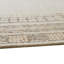 Tapis moyen touffeté à la main avec bordure géométrique brune Adam, jute en laine taupe 5 x 7