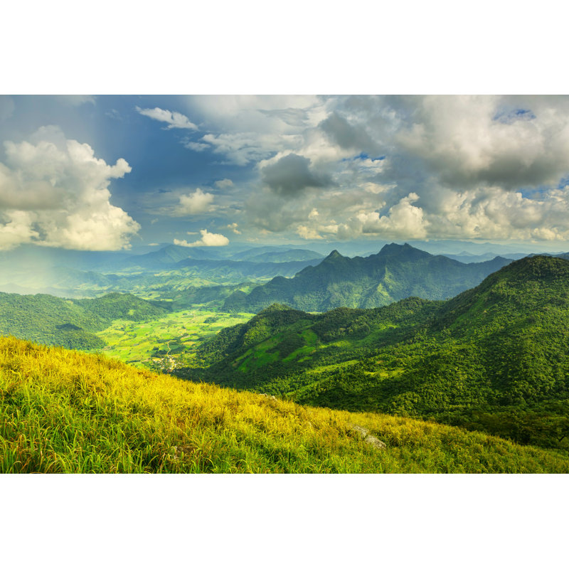 Fraire View Of Phu Chi Fa Mountain - Wrapped Canvas Print, 81cm H x 122cm W 3.8cm D