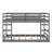 Full Over Full Bunk Bed With Ladder-1827310133