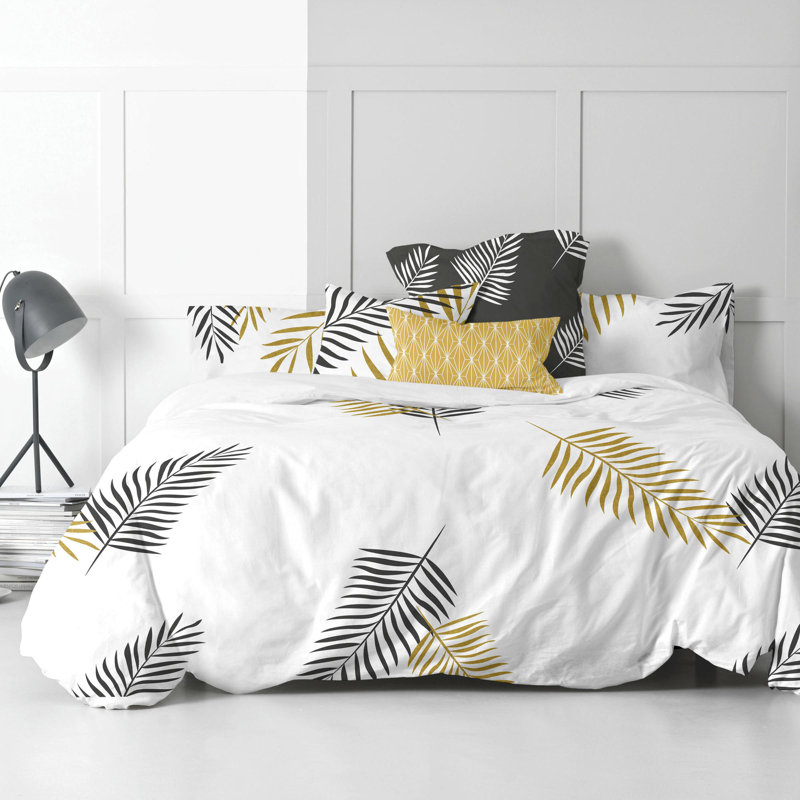 Foliage Damask Duvet Cover Set with Pillowcases Included, Double Duvet Cover + 2 Pillowcases