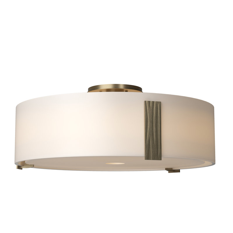 Impressions 3 - Light Semi Flush Mount, Soft Gold, 7.2" H x 18.4" W x 18.4" D