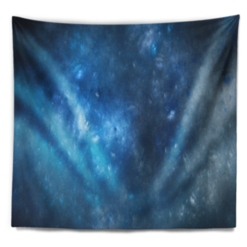 Tapisserie bleu ciel starry abstract clear blue, H 32 po x l 39 po