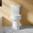 19" Tall Compact 2-Piece Toilet 1.1/1.6 GPF Dual Flush Round ADA Height with Soft-Close Seat-111655841