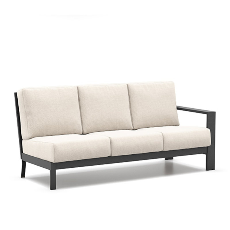 Blair Left Arm Sofa With Cushion, Umber, Canvas Sapphire