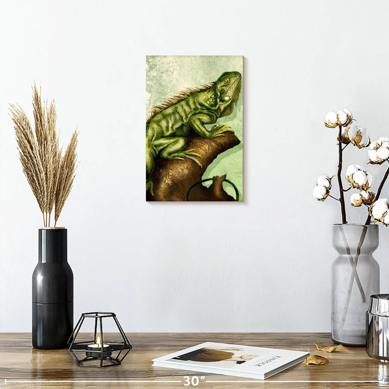 Brampt Iguana, 12" H x 8" W