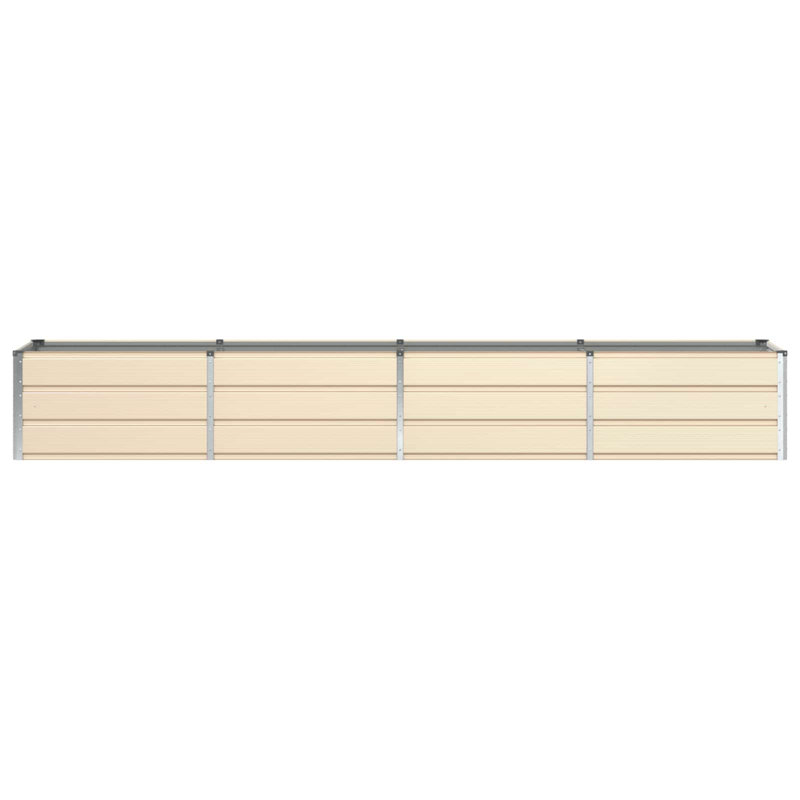 Planter Steel, 45cm H x 320cm W x 80cm D, Ivory