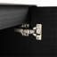 Meuble-lavabo de salle de bain en châtaignier noir de 40 po, portes à fermeture douce, meuble-lavabo mural à conception murale, style