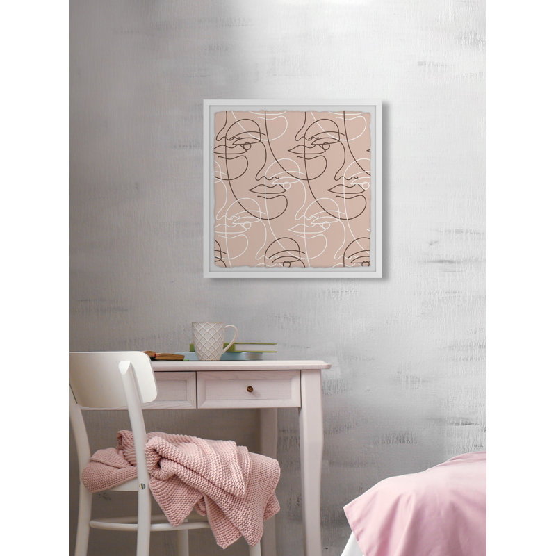 Hidden Faces - Single Picture Frame Print, 81cm H x 81cm W x 3.81cm D