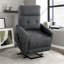 Fauteuil à levier électrique en microfibre texturé moderne et contemporain Yannis-1627625069