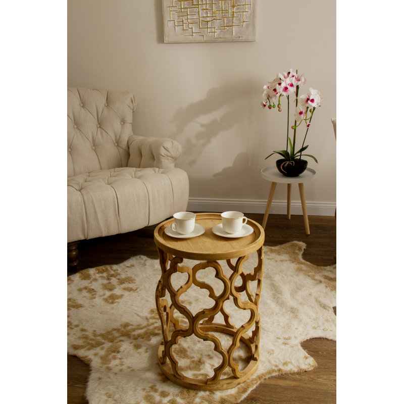 Glazier Tray Top End Table, Beige