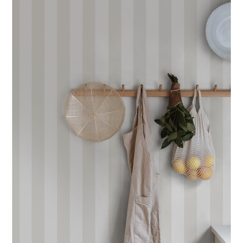 Villa Dalaro 2 Striped Wallpaper Roll, Sandstone