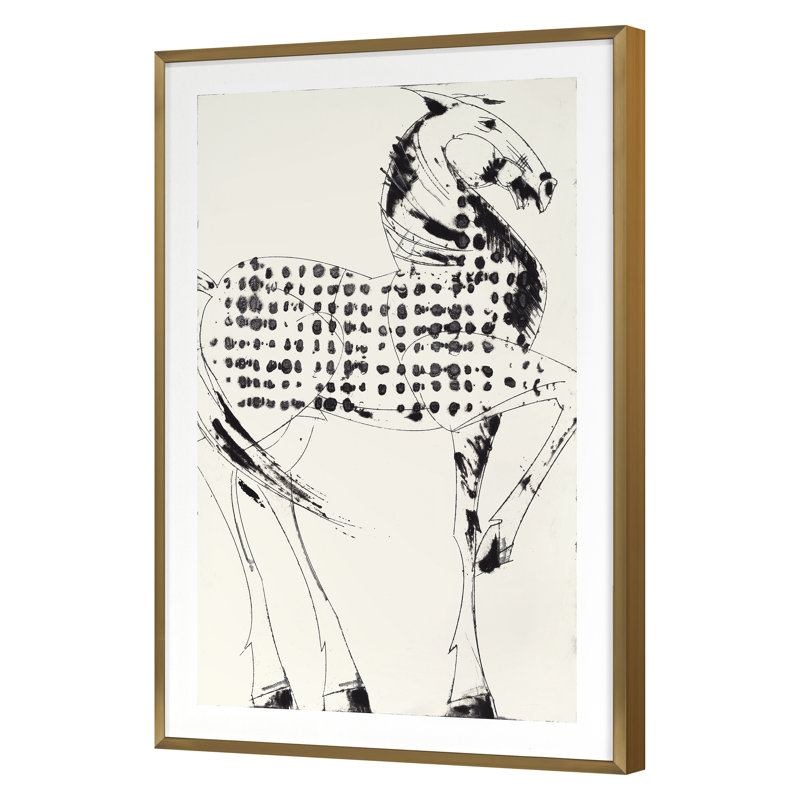 «Spring 2022 Etruscan Gold I», impression encadrée sur papier par Susan Gillette, Cadre doré simple