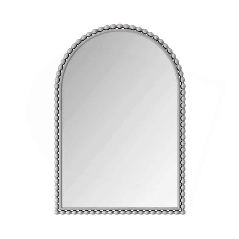 Iron Art Arch Vintage Vanity Mirror, Wall Hanging, Placed On The Table, Suitable For Living Room, Bedroom, Bathroom, Silver
