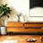 Nut-brown Solid Wood TV Stands