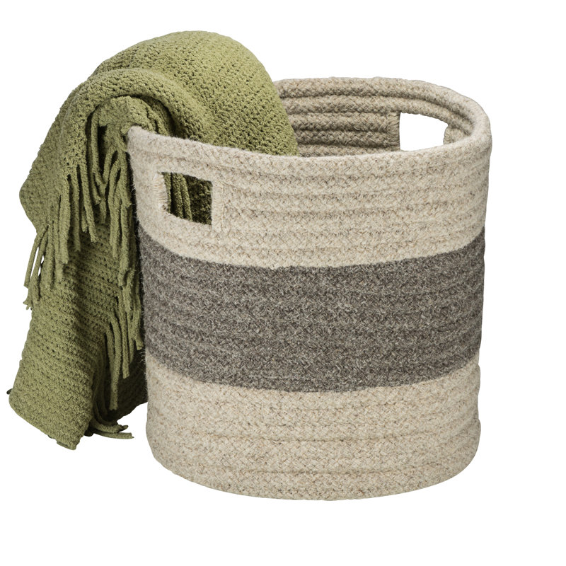 Panier en laine de tissu