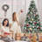 Lighted Pine Christmas Tree
