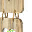 Nicola Spring - Rustic Hearts Hanging 3 Photo Frame - 4 x 6" - Natural