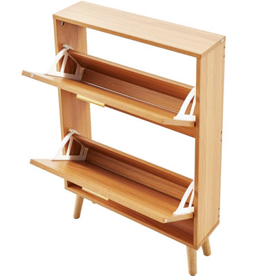 6 Pair Flip Down Shoe Storage