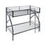 Lit superposé simple / simple en métal, lit pour jeunes, mobilier de chambre pour jeunes, assemblage facile-2056689605