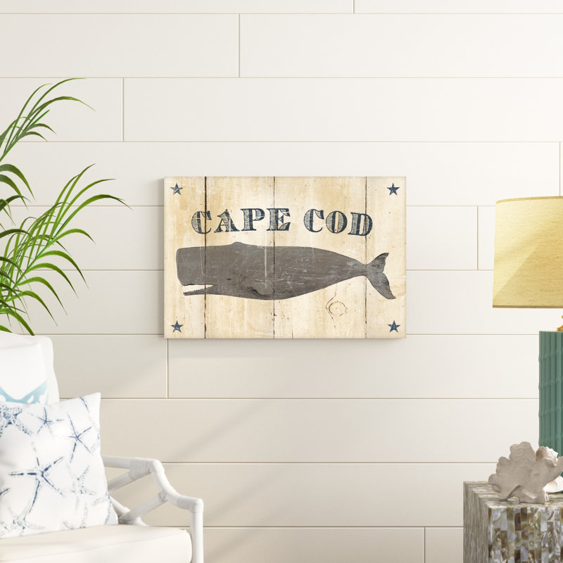 " Cape Cod Whale V2 ", 20" H x 30" W