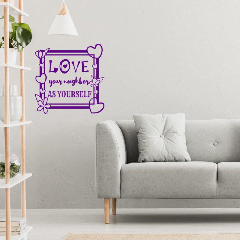 Adhésif décoratif maison, Mauve, H 18 po x l 18 po
