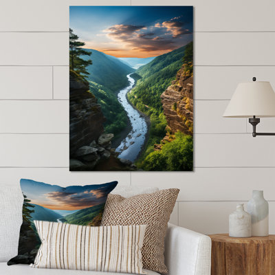 " West Virginia Mountain River Landscape "