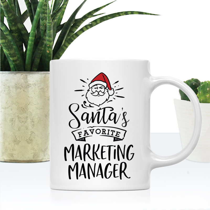 Grande tasse à café Tuileries, « Santa's Favorite Marketing Manager »